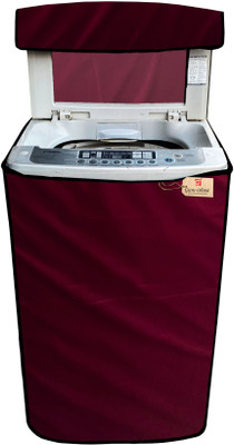 GURU ISHMA Top Loading Washing Machine  Cover(Width: 58.42 cm, Maroon)