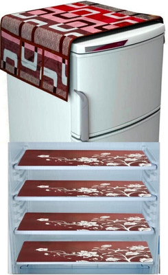 REVEXO Refrigerator  Cover(Width: 56.5 cm, Multicolor)