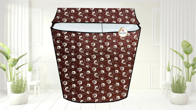 GURU ISHMA Semi-Automatic Washing Machine  Cover(Width: 82.55 cm, brown)