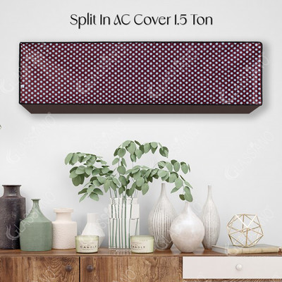 Glassiano Air Conditioner  Cover(Width: 109.22 cm, Maroon)