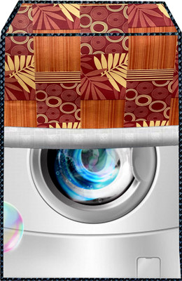Archistylo Front Loading Washing Machine  Cover(Width: 69 cm, Red, Orange)