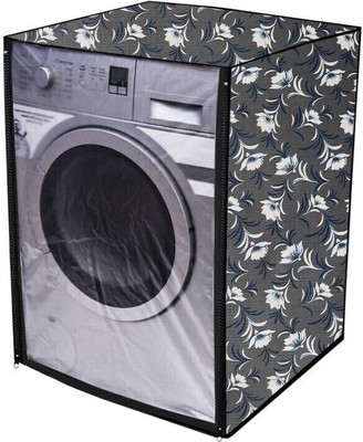 KingMatters Front Loading Washing Machine  Cover(Width: 63 cm, Grey, White)