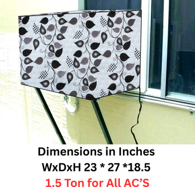 CALIST Air Conditioner  Cover(Width: 58 cm, Grey, Transparent)