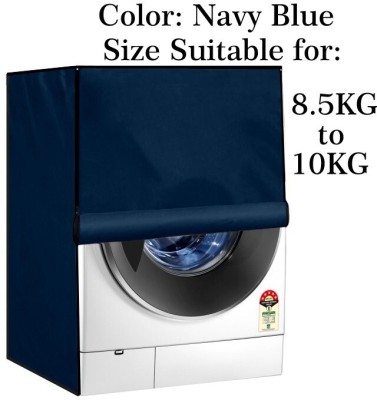 Declooms Front Loading Washing Machine  Cover(Width: 64 cm, Navy Blue)