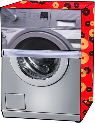 KVAR Front Loading Washing Machine  Cover(Width: 69 cm, TRANSPARENT, Yellow)