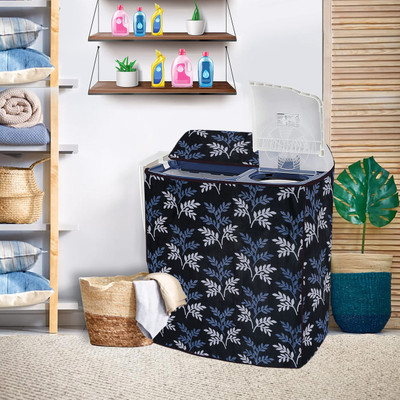 omkar Semi-Automatic Washing Machine  Cover(Width: 80.1 cm, BLACK)