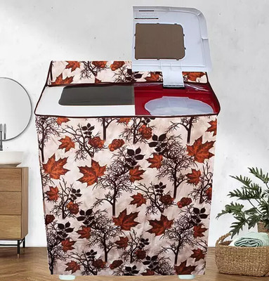 Kanushi Industries Semi-Automatic Washing Machine  Cover(Width: 79 cm, White, Brown)