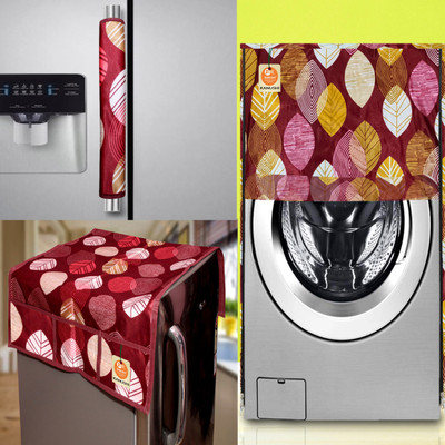 Kanushi Industries Front Loading Washing Machine  Cover(Width: 58.42 cm, Maroon)