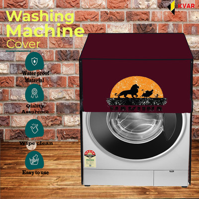 KVAR Front Loading Washing Machine  Cover(Width: 69 cm, Maroon)
