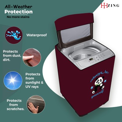 Hizing Top Loading Washing Machine  Cover(Width: 54 cm, Maroon)