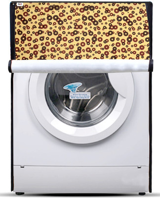 AAVYA UNIQUE FASHION Front Loading Washing Machine  Cover(Width: 61 cm, Yellow, Black)