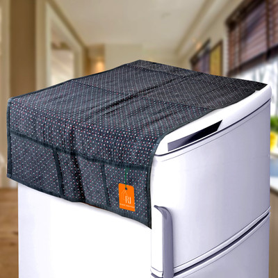 RELOOK INDUSTRIES Refrigerator  Cover(Width: 99 cm, BLACK)