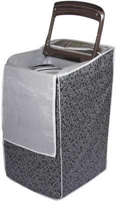 Shreepad Top Loading Washing Machine  Cover(Width: 54 cm, Grey, Black)