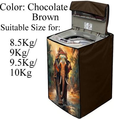 Declooms Top Loading Washing Machine  Cover(Width: 64 cm, Brown)