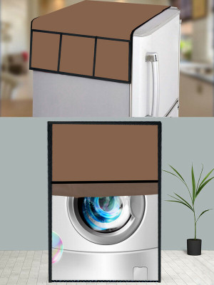 JM Homefurnishings Front Loading Washing Machine  Cover(Width: 61 cm, Beige)