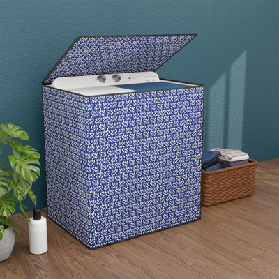 KUBER INDUSTRIES Semi-Automatic Washing Machine  Cover(Width: 60 cm, Blue, White)