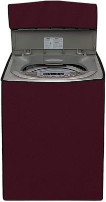 JM Homefurnishings Top Loading Washing Machine  Cover(Width: 55 cm, Maroon)
