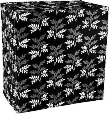 Decoreio Semi-Automatic Washing Machine  Cover(Width: 77 cm, Leavs-Black)