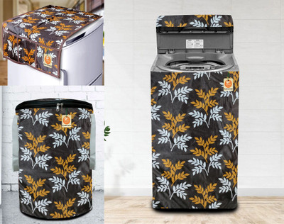 Kanushi Industries Refrigerator  Cover(Width: 99 cm, Brown)