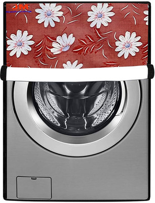 JM Homefurnishings Front Loading Washing Machine  Cover(Width: 70 cm, Brown, White)