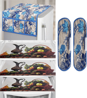 Romiz Fridge Mat(Width: 53.54 cm, BLUE)