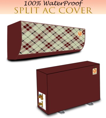 Kanushi Industries Air Conditioner  Cover(Width: 111.96 cm, Maroon)