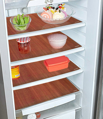 KUBER INDUSTRIES Fridge Mat(Width: 46 cm, Brown)