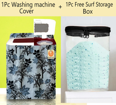 Kanushi Industries Semi-Automatic Washing Machine  Cover(Width: 78 cm, Black)