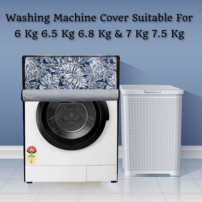 Wings Star Front Loading Washing Machine  Cover(Width: 54 cm, Blue)