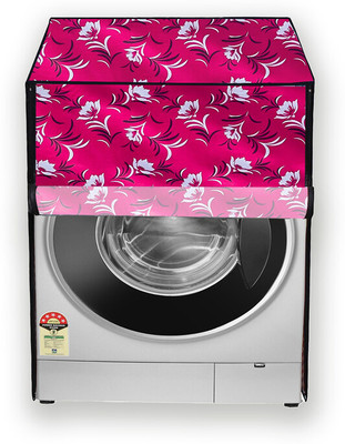 Hizing Front Loading Washing Machine  Cover(Width: 66 cm, Pink, White)