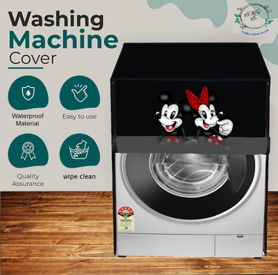 ME AND ME Front Loading Washing Machine  Cover(Width: 69 cm, Black, Red)
