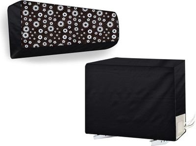 The Furnishing Tree Air Conditioner  Cover(Width: 114.3 cm, Set of 2 Ton Split AC Cover)