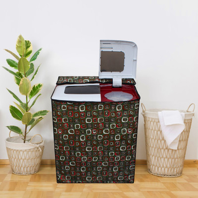 Glassiano Semi-Automatic Washing Machine  Cover(Width: 88.9 cm, Green)