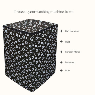 Advi Top Loading Washing Machine  Cover(Width: 66 cm, BLACK)