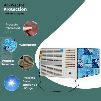 Hizing Air Conditioner  Cover(Width: 68.55 cm, Blue)