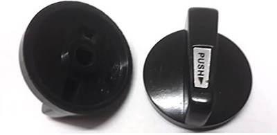 JRYU Premium Quality Gas Stove Knobs( Black , Pack Of2 ) GN65 Appliance Knob