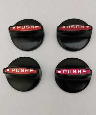 JRYU Plastic Soft Grippy Handpicked Gas Stove Knobs ( Black , Pack Of4 ) GN57 Appliance Knob