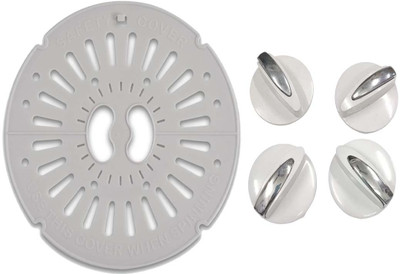 OZONIDE 4 Knobs Set With Dryer Spin Cap Compatible For 6kg,6.5kg,7kg LG Washing Machine Appliance Knob