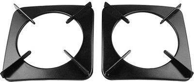 sarvagya Gas Stove Parts Pan Support, Set of 2 Pieces, Black Pan Support Appliance Knob
