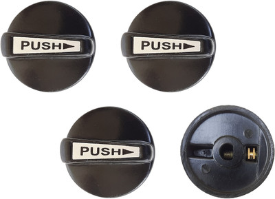 AJS spares Old Model, Steel Stove On-Off Knobs with Screw & Nut | SS Old Stove Models only Appliance Knob