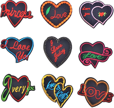 Artonezt Applique Patch(9, Multicolor, Black)