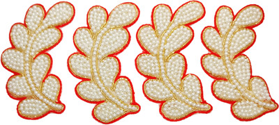 SRIMIH4U Applique Patch(4, White, Red)