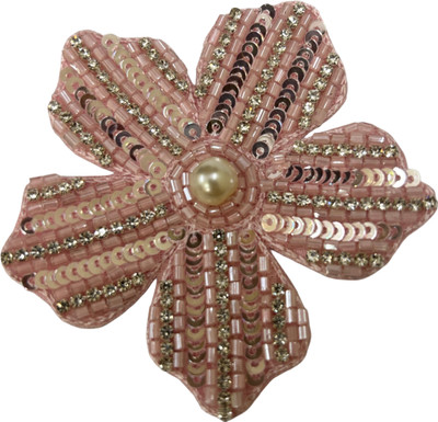 zari creation Applique Patch(2, Pink)