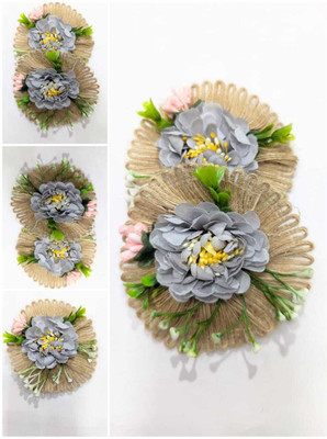 Alisha Zari Store Applique Patch(2, Grey)