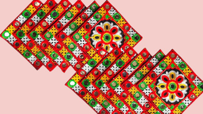 GAJVU Applique Patch(12, Multicolor)