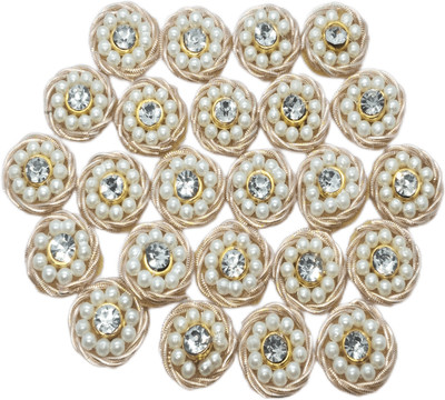 MSS Applique Patch(50, White, Gold)