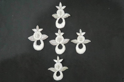 Mohan Shoppe Applique Patch(5, Silver)