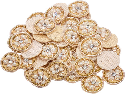 MSS Applique Patch(25, White, Gold)