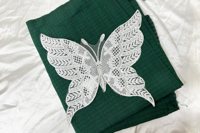 Mohan Shoppe Applique Patch(1, White)