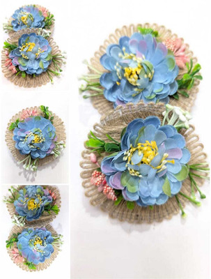 Alisha Zari Store Applique Patch(2, Blue)